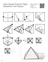 Open Square Pyramid, Right, Equilateral, from Square